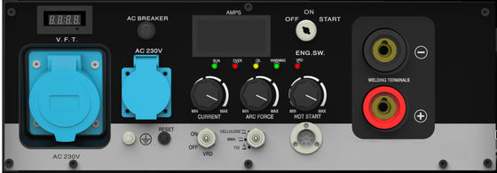 Industriell-beabsichtigtes bewertetes 200A Benzin MMA/Cellulose/TIG Welding Generator