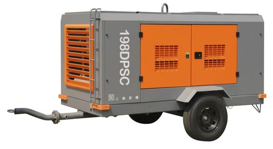 GENWELD 198DPSC Diesel Portable Screw Compressor with 2 Wheel Design Yuchai 191KW Engine and 20 m3/min FAD